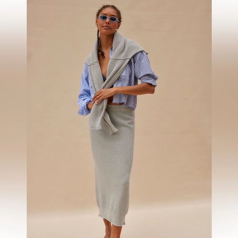 Free People Hailee Sweater Skirt Set XS NWT